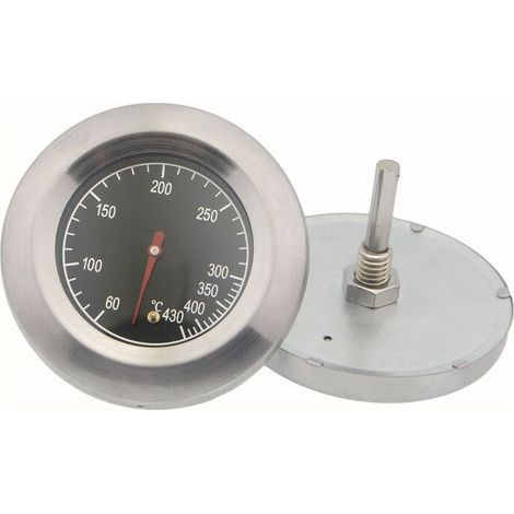 Acier Inoxydable Thermomètre,Métal Thermomètre,Pour Barbecue En Acier Inoxydable Barbecue À Gaz Barbecue,(60°C -430°C) (1/5)