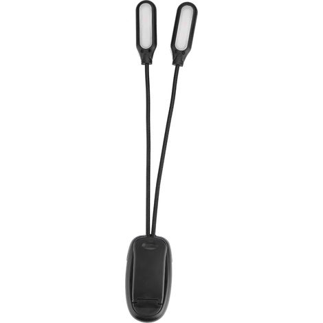 Lampe à clipser pour la protection des yeux 10 LED 3 positions réglables Couleur et col flexible Double tête lumineuse (1/5)