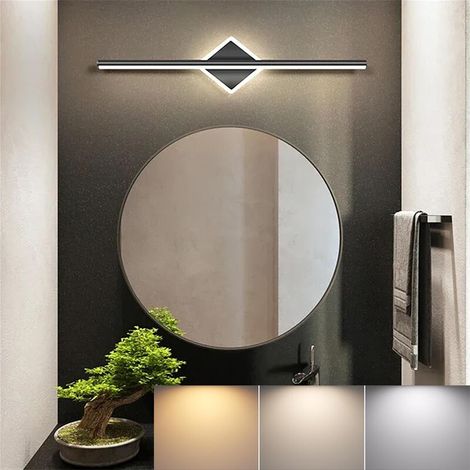 Applique LED 10 W pour coiffeuse, miroir de salle de bain, lumière blanche 3000 K/4000 K/6000 K, 40 cm,  pour armoire à miroir de salle de bain (1/5)
