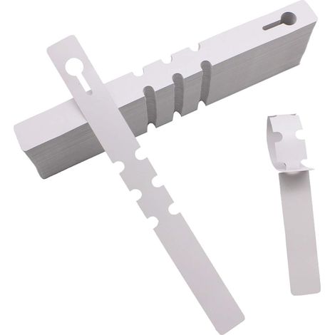 200 étiquettes en plastique pour plantes, étiquettes pour arbres et arbres, étiquettes de jardinage ajustables, blanches (1/5)