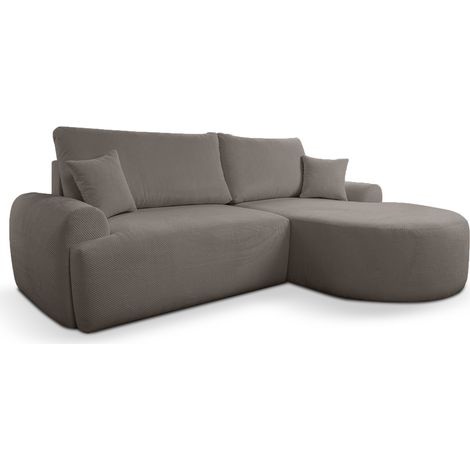 Divano letto angolare destro con vano contenitore ARTE PREMIUM in marrone del produttore (1/5)