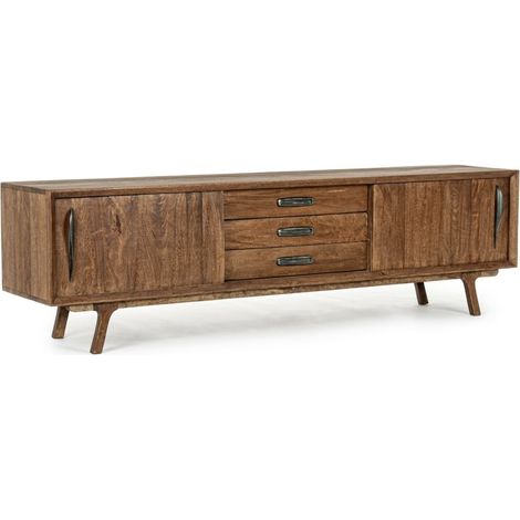 Mobile porta TV "Sherman" per interno 152 x 40 x 55h cm -2 ante - 3 cassetti (1/5)