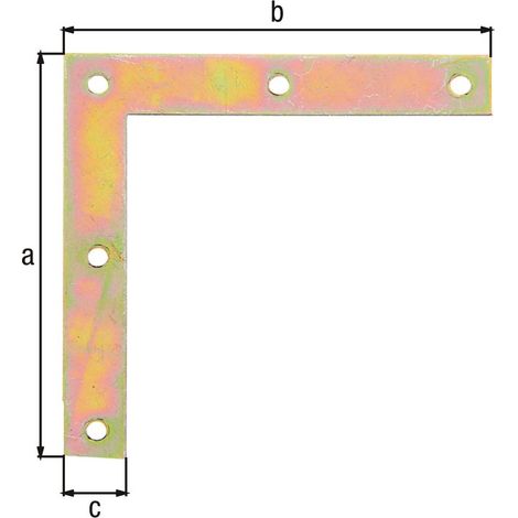 Alberts 849016 Équerre de meuble, galvanisée Sendzimir, 100 x 100 x 15 mm, Set de 50 pièces (1/3)
