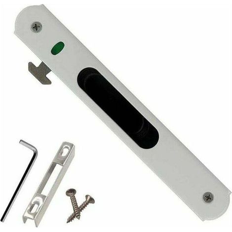 Schiebetürschloss - Haushalts-Edelstahl-Schiebetürfenster-Einzelschloss-Hardware-Beschläge (1/4)