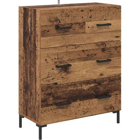 Maison Exclusive - Vitrina con cajón Madera Vieja 69,5 x 34 x 90