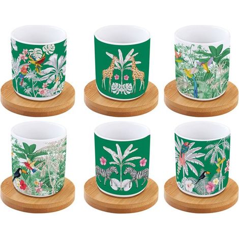 Set de 6 tazas de café de 11 cl - Cielo Exótico - Vida Fácil