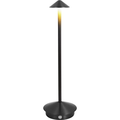 Lampe de Table Sans Fil Batterie Dimmable Touch Control LED Lampe de Table en Aluminium Utilisation en Intérieur Extérieur Lampe Portable pour Chambre à Coucher, Lecture, Travail (Noir) (1/5)
