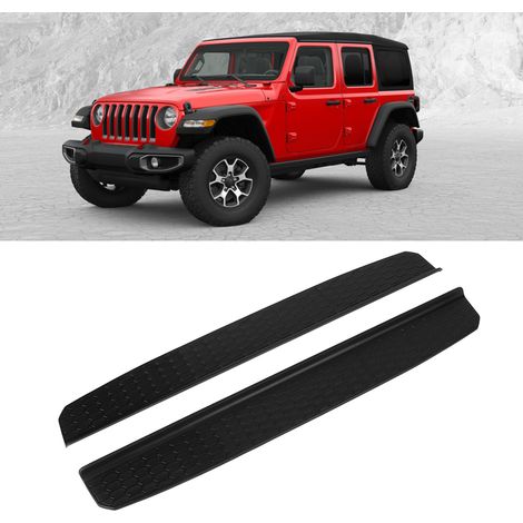 Seuil de porte noir pour Jeep Wrangler JL 2018+ 2 portes (1/5)