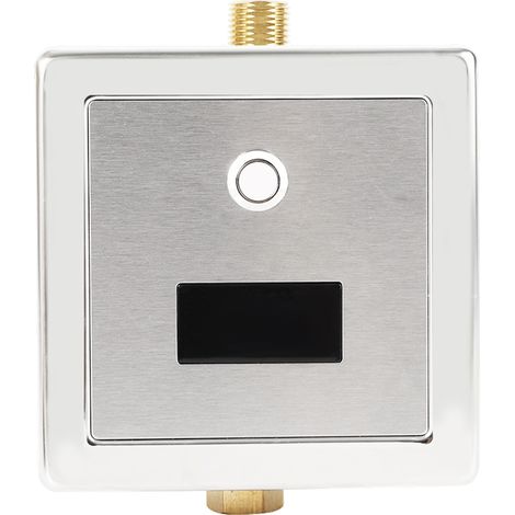 Valve de chasse d’urinoir – Capteur infrarouge sans contact – Pression d'eau 0,1-0,6 MPa – Raccord G1/2'' – Rinçage automatique toutes les 24 h (1/5)