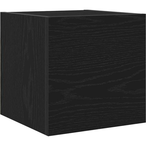 Maison Exclusive - Wandmontiertes TV-Regal Schwarze Eiche 30,5 x
