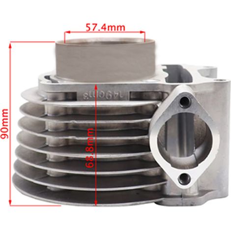 GY6 150CC motorcycle cylinder parts compatible with GY6 150 157QMJ Haomai 150 cylinder and piston assemblies.