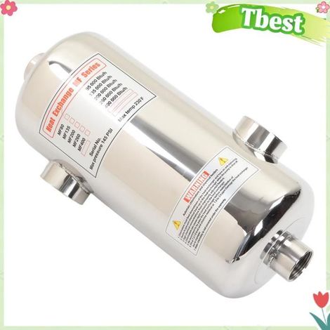 Tbest échangeur de chaleur pour spa Chauffage de Piscine, 13,46 X 6,18 Pouces, 40 KW, échangeur de Chaleur pour jouets securite (1/5)