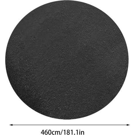 Poolbodenmatte, Aufstellpoolmatte, runde, perforierte Poolmatte zum Schutz vor Kratzern, Durchmesser 4,6 m (1/5)