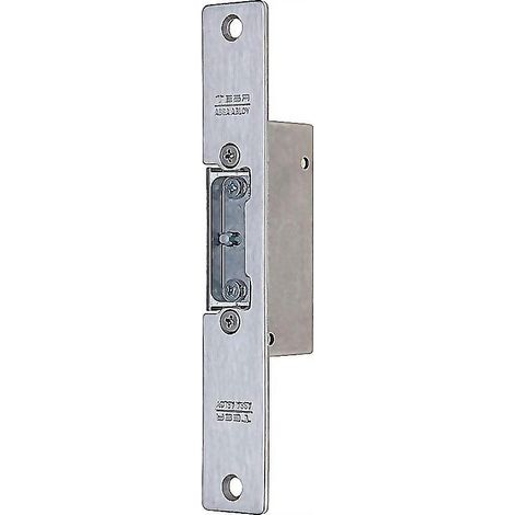 TESA cierre electrico 8/16v ac/dc reversible , Cerradura para portero automático CERAUTCINFrente cortoPicaporte reversible. Medidas placa: 16x2.5cmDistancia entre torni (1/3)