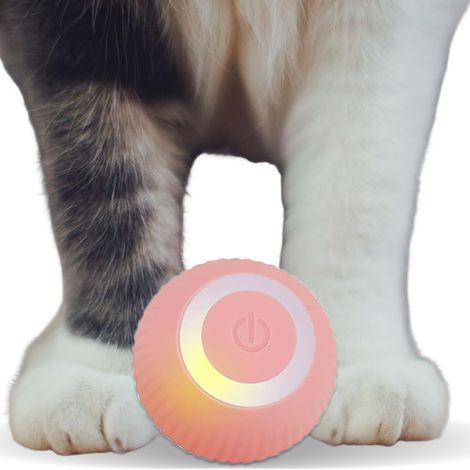 1 jouet interactif pour chat, balle roulante avec capteur tactile et LED, mode intelligent/auto-évitation, pour chats d'intérieur (1/5)