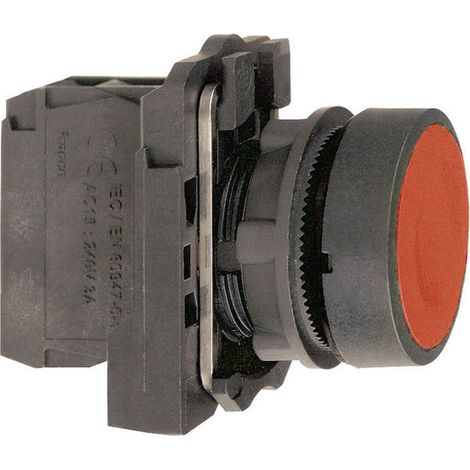 Schneider Electric XB5AA42 Harmony XB5AA42 Drucktaster Betätiger flach 1 Taste Rot Druckentriegelun