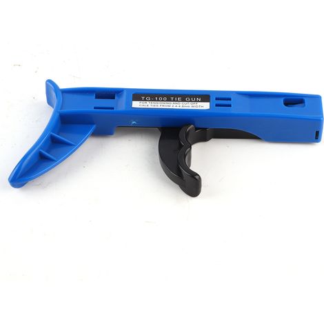 Kabelbinderpistole für Nylonkabel, Kunststoffbefestigungen, Kabelspanner, Schneidewerkzeug für 2,4–5,0 mm (1/5)