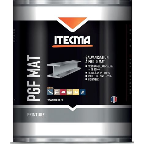 Protection galva finition mate PGF Mat. pot 1 kg - ITW SPRAYTEC ITECMA