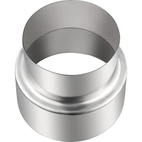 Réducteur Conduit Cheminée Acier Inoxydable, Raccord Tuyau Poêle Ø120 mm vers Ø100 mm