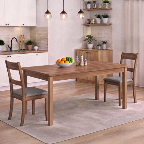 Tavolo Allungabile Firenze 140x85 cm Noce Naturale Made in Italy