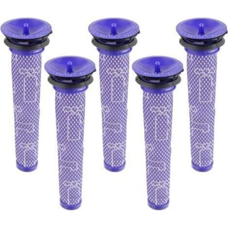 5 Packs Filtre pour Dyson,Remplace Filtres pour Dyson V7 V8 V6 aspirateur, DC58 DC59 DC62 DC74 Pré-filtres (1/5)