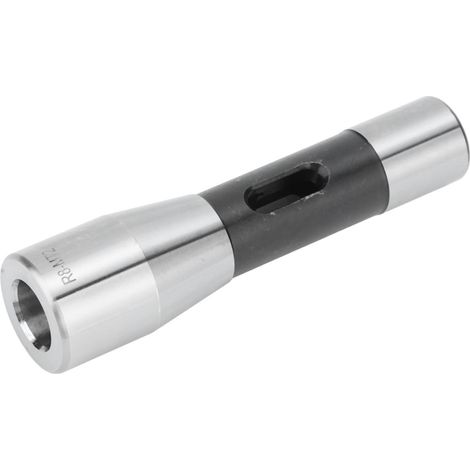 Adaptateur cône acier alliage R8 vers mandrin MT2 pour fraiseuse, longueur 127mm, Ø int 17.78mm, 1 pièce (1/5)