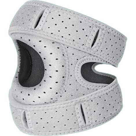 Patellabandagen (1er- oder 2er-Pack) mit doppelten Patellasehnenstützbändern zur Schmerzlinderung bei Meniskusrissen. Verstellbarer Patellastabilisator. Geeignet für Läufer, Tennisspieler und Arthriti