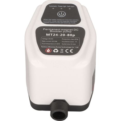 Pompe de surpression automatique pour douche, pompe murale à recirculation d'eau CC 100-240 V, prise UE