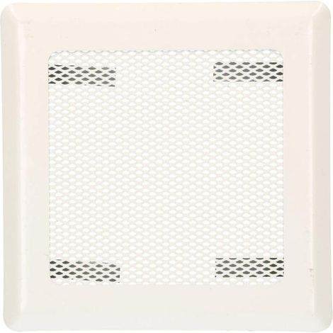 KOTARBAU Grille d'air 16 x 16 cm - Blanc - Grille de cheminée - Grille d'aération - Grille d'air chaud - Grille de poêle - Accessoires de cheminée (1/5)