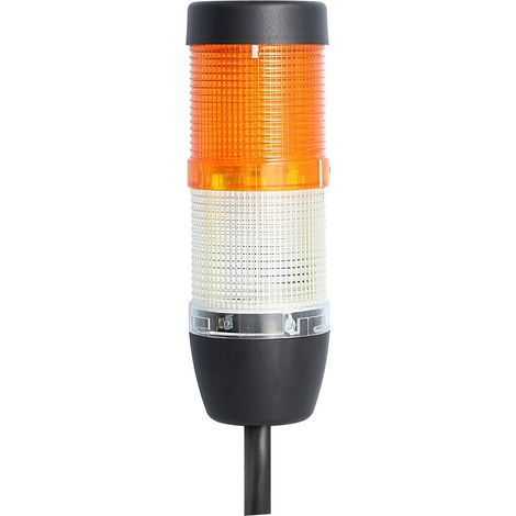 STEX24 Signalsäule weiß-gelb, 50mm, 24V AC/DC, LED-Blinklicht Kabel 10,0 Meter, SS50-OB2/24 176 Anschlusstechnik: Anschlusskabel - 1 Stück (1/2)