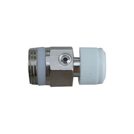 CALEFFI 505 Valvola Manuale Sfogo Aria Cromo Ø1/4"M Per Radiatori - 505121