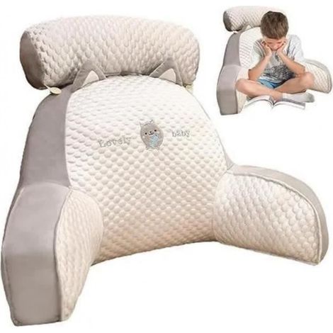 Coussin de Lecture - Soie glacée - Accoudoirs - Soutien du Dos - Intérieur