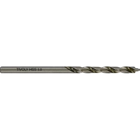 Tivoly • 5 TSP-Metallbohrer Ø: 3 / L: 61 / HSS-Schleifschliff -DIN338 -h8 -Smart Point-Schärfen (anschließbare Box) (1/2)