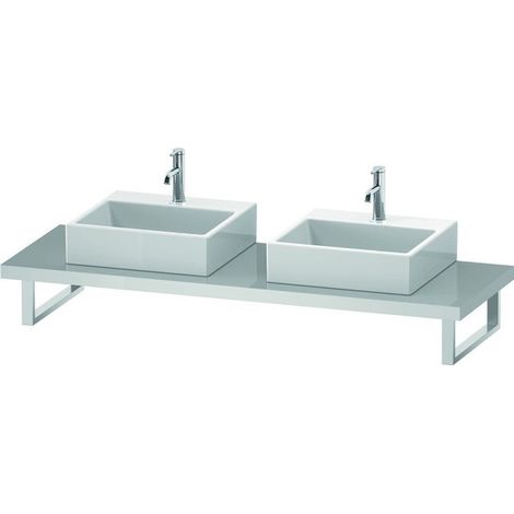 Console L-CUBE 45mm St. 2 fori 550 bianco lucido (1/4)