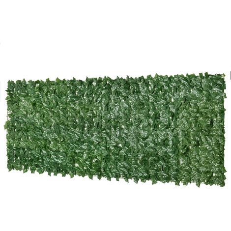 Haie Artificielle Brise Vue Rouleau pour Balcon 3 L x 1H m Vert (1/5)