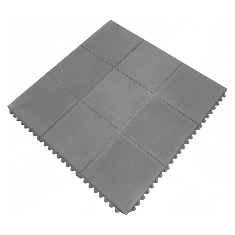 Loseta de caucho 14mm Sistema Click - 90 x 90 cm - Gris (1/5)
