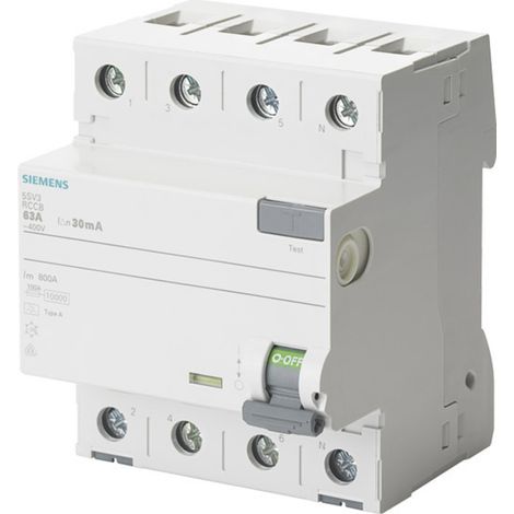 Siemens 5SV33424 5SV3342-4 Fehlerstrom-Schutzschalter B 4polig 25 A 0.03 A 400 V (1/2)