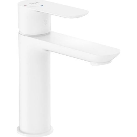 ROCA A5A326EB00 CALA Grifo Monomando Lavabo Con Cuerpo Liso Cold Start Blanco Mate - ref: A5A326EB00