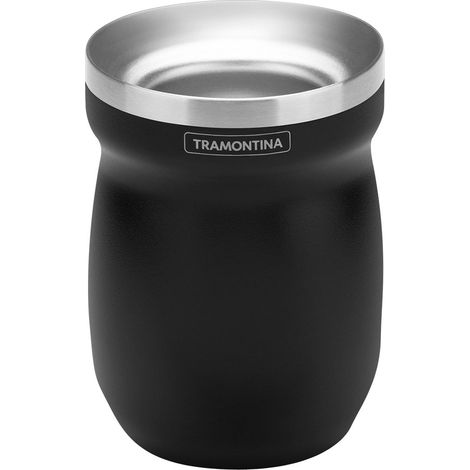 Tramontina Matte Schale ofEdelstahl, Farbe Schwarz