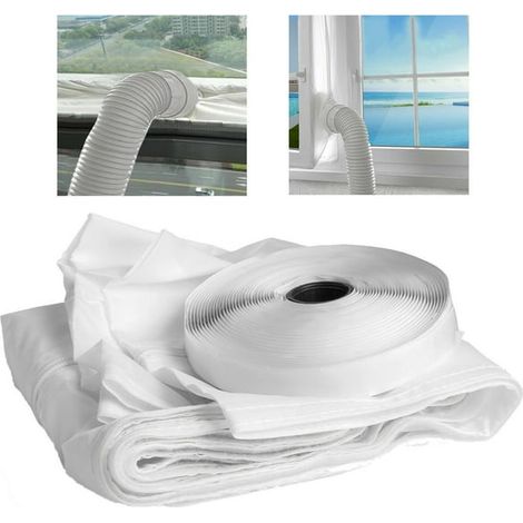 Rideau isolant pour climatisation, joint de porte coulissante et fenêtre, tissu souple anti-froid (210x90cm) (1/5)