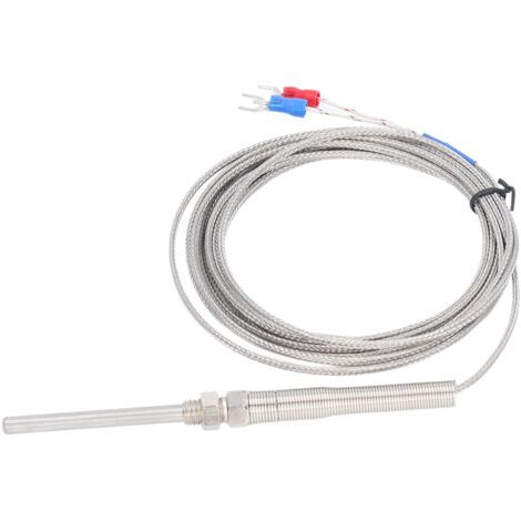 QORVA-Capteur de température à Thermocouple de Type K BERM, jauge de détecteur sensible blindée, sonde de 50mm, 5 mètres (1/5)