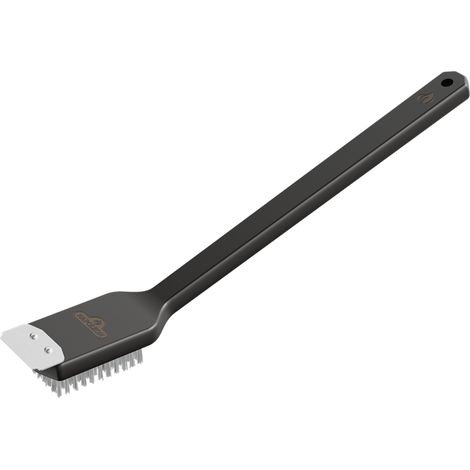 Brosse de barbecue Essentiel - Poils inox + grattoir (1/2)