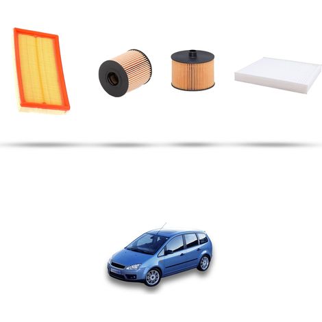 Kit tagliando 4 filtri compatibile con Ford Focus C-Max 2.0 TDCI 100kw dal 2003 (1/5)