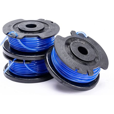 Set di 3 Bobine per Filo Singolo per Tagliaerba 3 x 1,65 mm Greenworks (1/4)