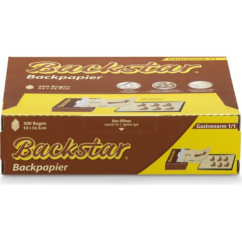 Backstar Backpapier 300 Profi-Bogen, Gastronorm 1/1, 53 x 32,5 cm (1/5)