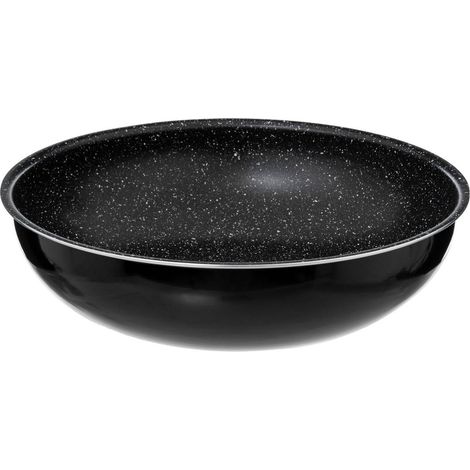 5five - Wok amovible en aluminium moulé de 28 cm pour une cuisson saine et pratique (1/3)
