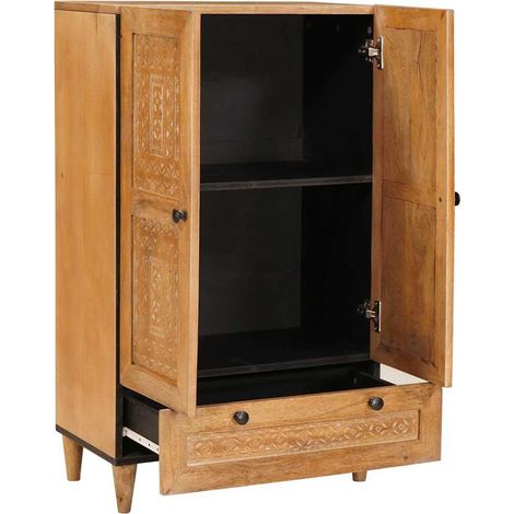 Meubles de Rangement,Haut Armoire avec tiroir Marron clair 60 x 33 x 100 cm CFW206947 (1/5)