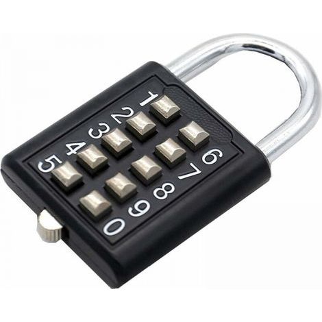 Combination lock for 5 fixed lockers, gym door lock mechanism (1/5)