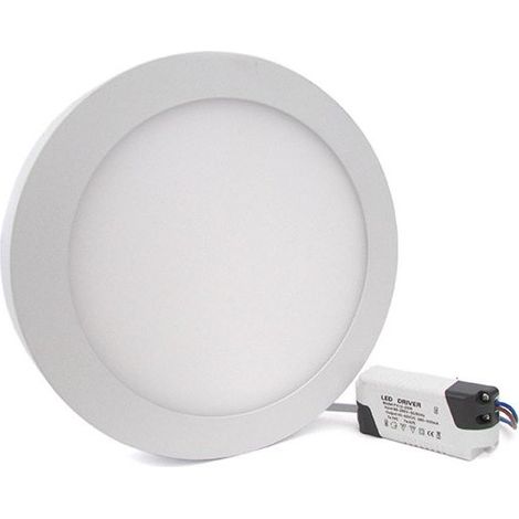 Plafoniera Faretto Led Da Soffitto Muro Parete Rotonda 24W Bianco Caldo Diametro 300mm
