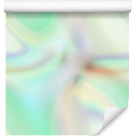 Tapetenhintergrund mit Farbverlauf in Mint, Weiß und Hellgrau, 50 x 1000 cm (1/5)